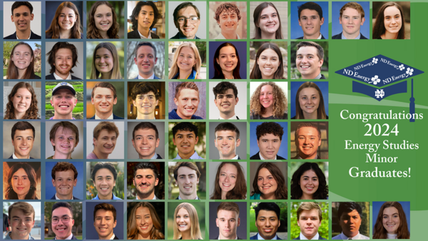 Fifty-two students at Notre Dame will graduate with an energy studies minor