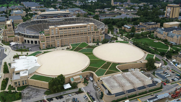 Largest roof greenscape in Indiana lives atop Notre Dame’s Joyce Center 