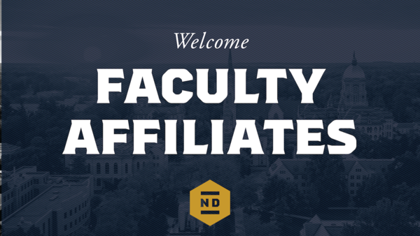 iNDustry Labs at Notre Dame announces inaugural faculty affiliates cohort